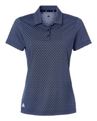 Image of Women's 4-Way Stretch Printed Polo - A717