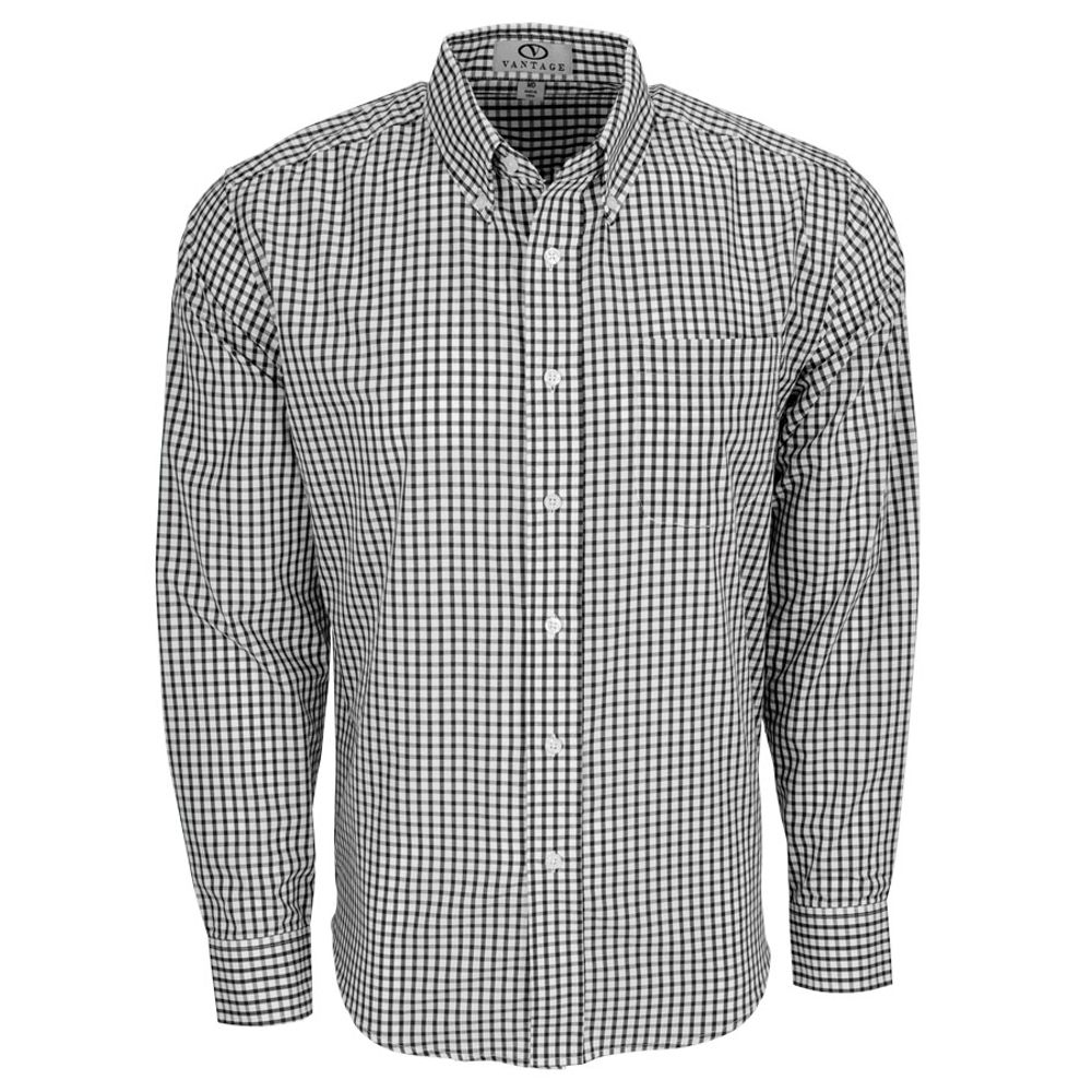 Easy-Care Gingham Check Shirt 1107 primary image
