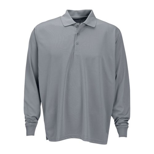Vansport Omega Long Sleeve Solid Mesh Tech Polo image thumbnail