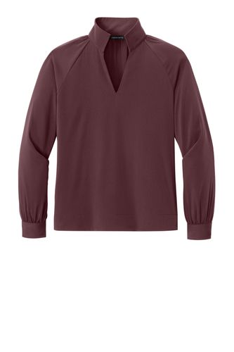 Mercer+Mettle Women's Long Sleeve Buttery Soft Popover Blouse MM2019 image thumbnail