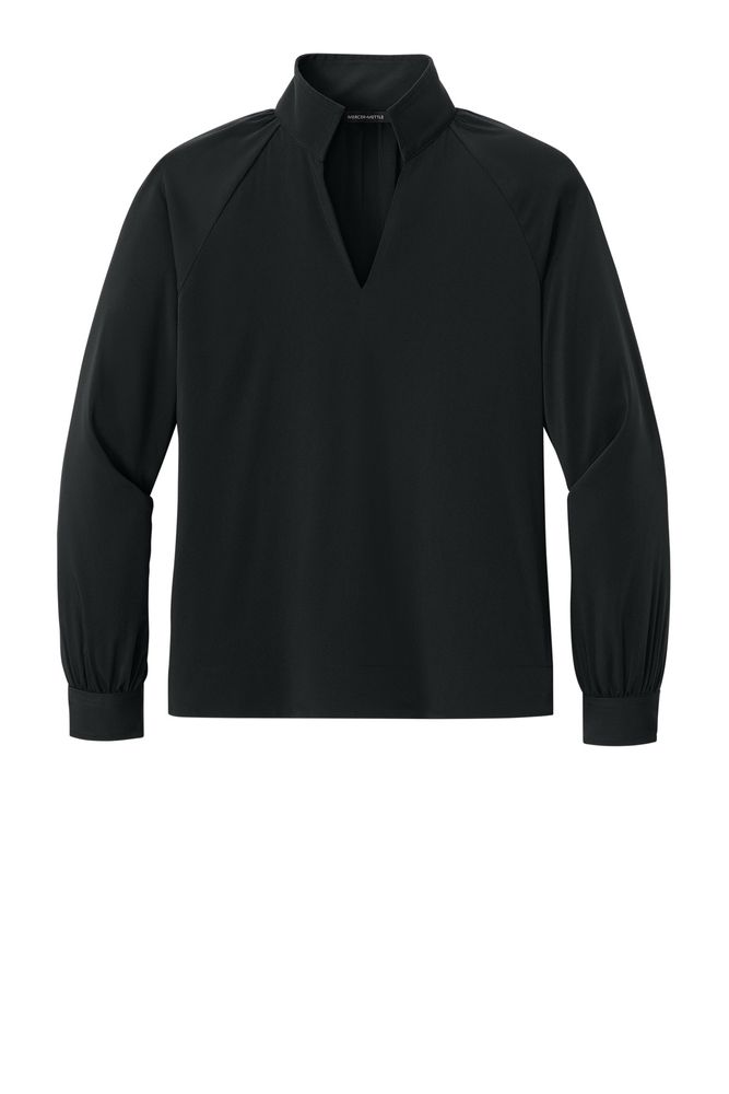 Mercer+Mettle Women's Long Sleeve Buttery Soft Popover Blouse MM2019 primary image