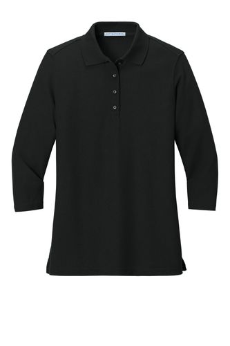 Women's Silk Touch 3/4-Sleeve Polo image thumbnail Women's Silk Touch 3/4-Sleeve Polo image thumbnail
