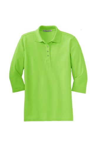 Women's Silk Touch 3/4-Sleeve Polo image thumbnail Women's Silk Touch 3/4-Sleeve Polo image thumbnail