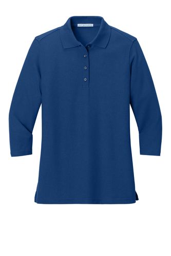 Women's Silk Touch 3/4-Sleeve Polo image thumbnail Women's Silk Touch 3/4-Sleeve Polo image thumbnail