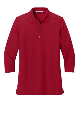 Women's Silk Touch 3/4-Sleeve Polo image thumbnail Women's Silk Touch 3/4-Sleeve Polo image thumbnail