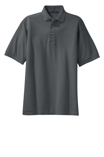 Heavyweight Cotton Pique Polo - Tall image thumbnail