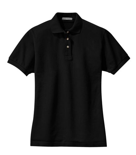 Ladies Pique Knit Polo image thumbnail