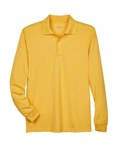  Men's Pinnacle Performance Long-Sleeve Pique Polo image thumbnail