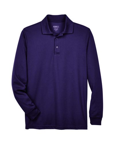  Men's Pinnacle Performance Long-Sleeve Pique Polo image thumbnail