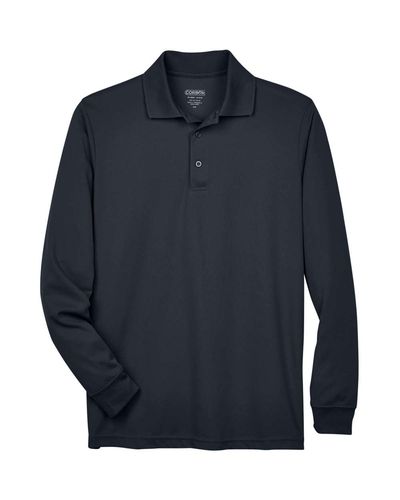  Men's Pinnacle Performance Long-Sleeve Pique Polo image thumbnail