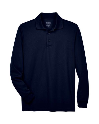  Men's Pinnacle Performance Long-Sleeve Pique Polo image thumbnail