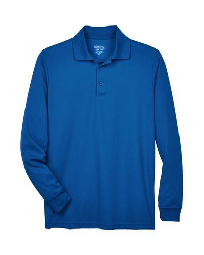  Men's Pinnacle Performance Long-Sleeve Pique Polo image thumbnail
