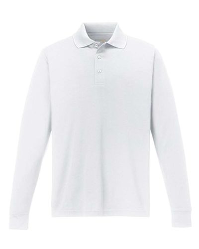  Men's Pinnacle Performance Long-Sleeve Pique Polo image thumbnail