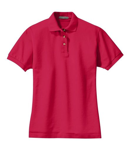 Ladies Pique Knit Polo image thumbnail