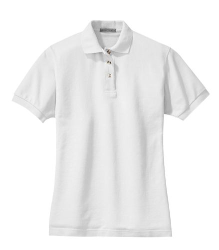 Ladies Pique Knit Polo image thumbnail