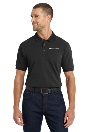 Heavyweight Cotton Pique Polo - Tall image thumbnail