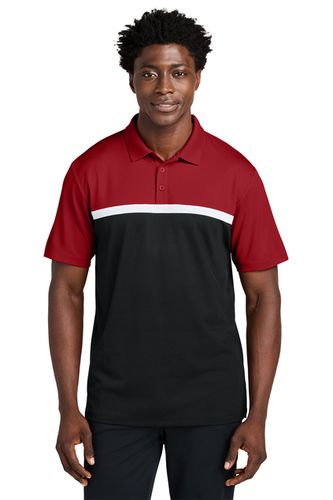 Men's UV Micropique Colorblock Polo  image thumbnail
