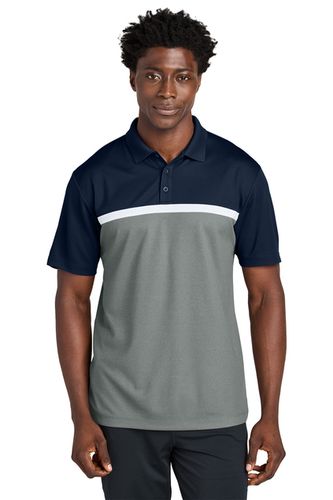 Men's UV Micropique Colorblock Polo  image thumbnail