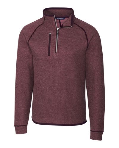 Cutter & Buck Mainsail Sweater-Knit Mens Half Zip Pullover Jacket image thumbnail