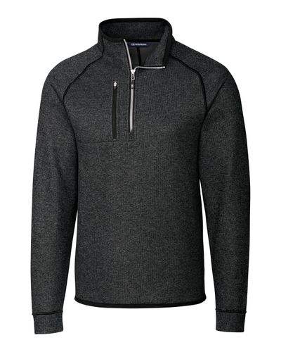 Cutter & Buck Mainsail Sweater-Knit Mens Half Zip Pullover Jacket image thumbnail