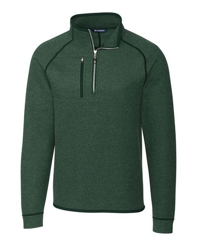 Cutter & Buck Mainsail Sweater-Knit Mens Half Zip Pullover Jacket image thumbnail