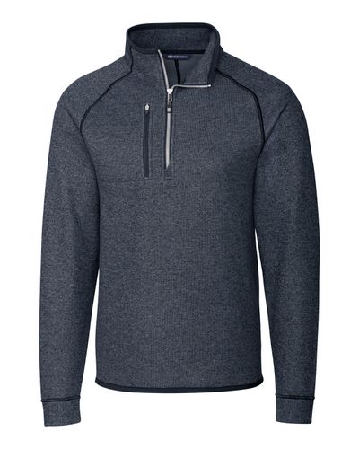 Cutter & Buck Mainsail Sweater-Knit Mens Half Zip Pullover Jacket image thumbnail