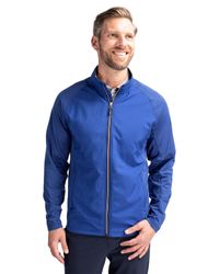 Image of Cutter & Buck Adapt Eco Knit Hybrid Recycled Mens Full Zip Jacket