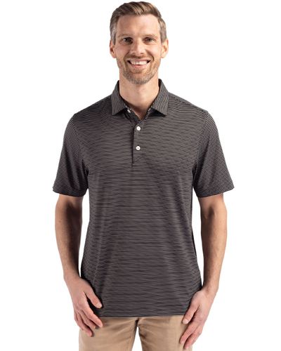 Cutter & Buck Forge Eco Fine Line Stripe Stretch  Recycled Mens Polo image thumbnail