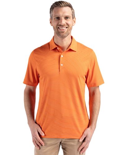 Cutter & Buck Forge Eco Fine Line Stripe Stretch  Recycled Mens Polo image thumbnail