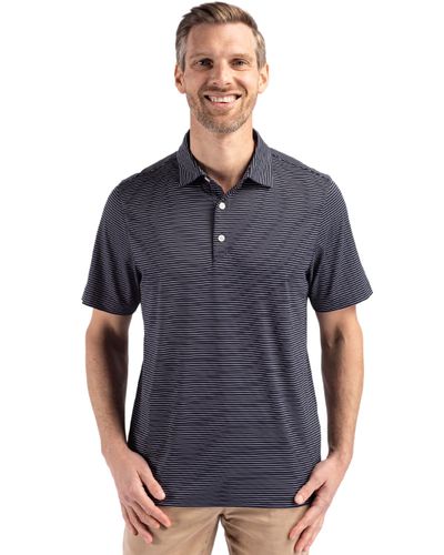 Cutter & Buck Forge Eco Fine Line Stripe Stretch  Recycled Mens Polo image thumbnail