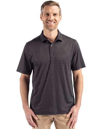 Cutter & Buck Pike Eco Shadow Check Print Recycled Mens Polo image thumbnail