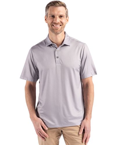 Cutter & Buck Pike Eco Shadow Check Print Recycled Mens Polo image thumbnail