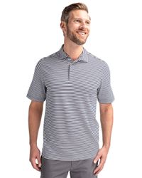 Image of Cutter & Buck Virtue Eco Pique Stripe Recycled Mens Polo