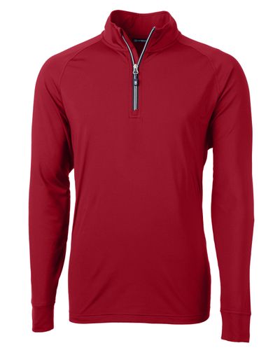 Cutter & Buck Adapt Eco Knit Stretch Recycled Mens Quarter Zip Pullover image thumbnail