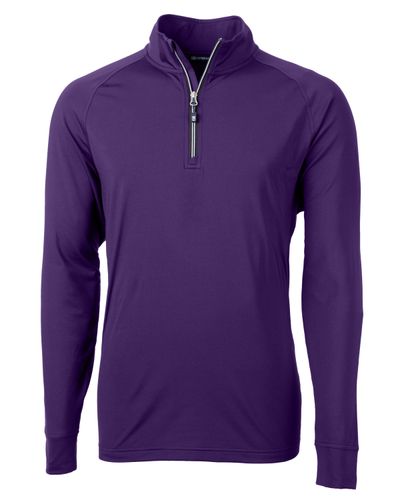 Cutter & Buck Adapt Eco Knit Stretch Recycled Mens Quarter Zip Pullover image thumbnail