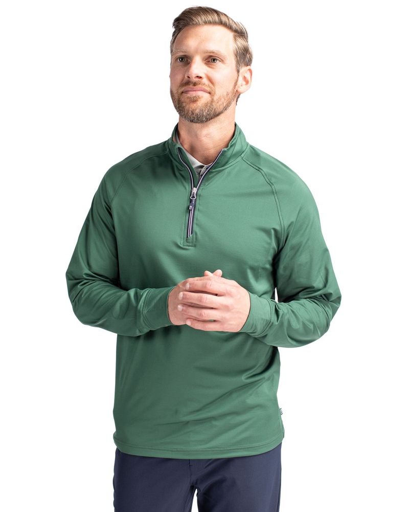 Cutter & Buck Adapt Eco Knit Stretch Recycled Mens Quarter Zip Pullover primary image
