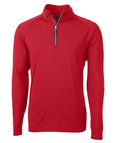 Cutter & Buck Adapt Eco Knit Stretch Recycled Mens Quarter Zip Pullover image thumbnail