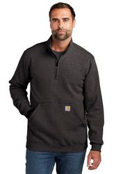 Image of Carhartt Midweight 1/4-Zip Mock Neck Sweatshirt 