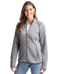 Image of Cutter & Buck Mainsail Sweater-Knit Womens Full Zip Jacket