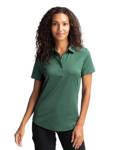 Cutter & Buck Prospect Textured Stretch Womens Short Sleeve Polo image thumbnail