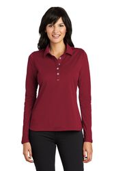 Image of Nike Ladies Long Sleeve Dri-FIT Stretch Tech Polo