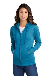Image of Port & Company Ladies Core Fleece Full-Zip Hooded Sweatshirt