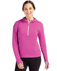 Image of Cutter & Buck Daybreak Eco Recycled Womens Half Zip Hoodie