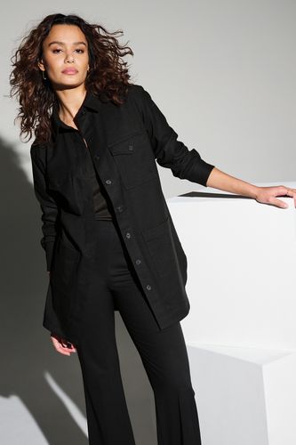 Mercer+Mettle Women's Long Sleeve Twill Overshirt  image thumbnail