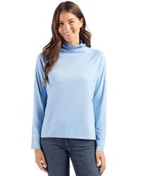 Image of Cutter & Buck Coastline Epic Comfort Recycled Womens Funnel Neck