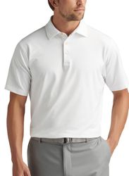 Image of Peter Millar Men's Solid Performance Polo - White