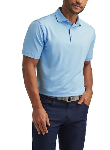 Peter Millar Men's Solid Performance Polo - Cottage Blue image thumbnail