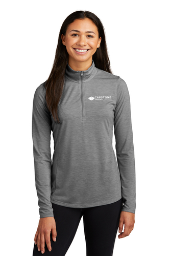 Sport-Tek Women's PosiCharge Tri-Blend Wicking 1/4-Zip Pullover image thumbnail
