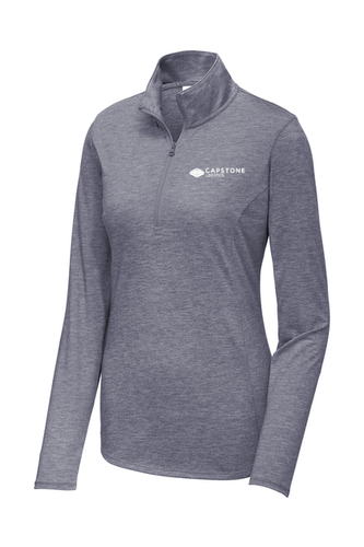 Sport-Tek Women's PosiCharge Tri-Blend Wicking 1/4-Zip Pullover image thumbnail