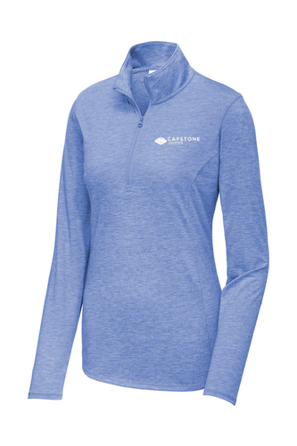 Sport-Tek Women's PosiCharge Tri-Blend Wicking 1/4-Zip Pullover image thumbnail